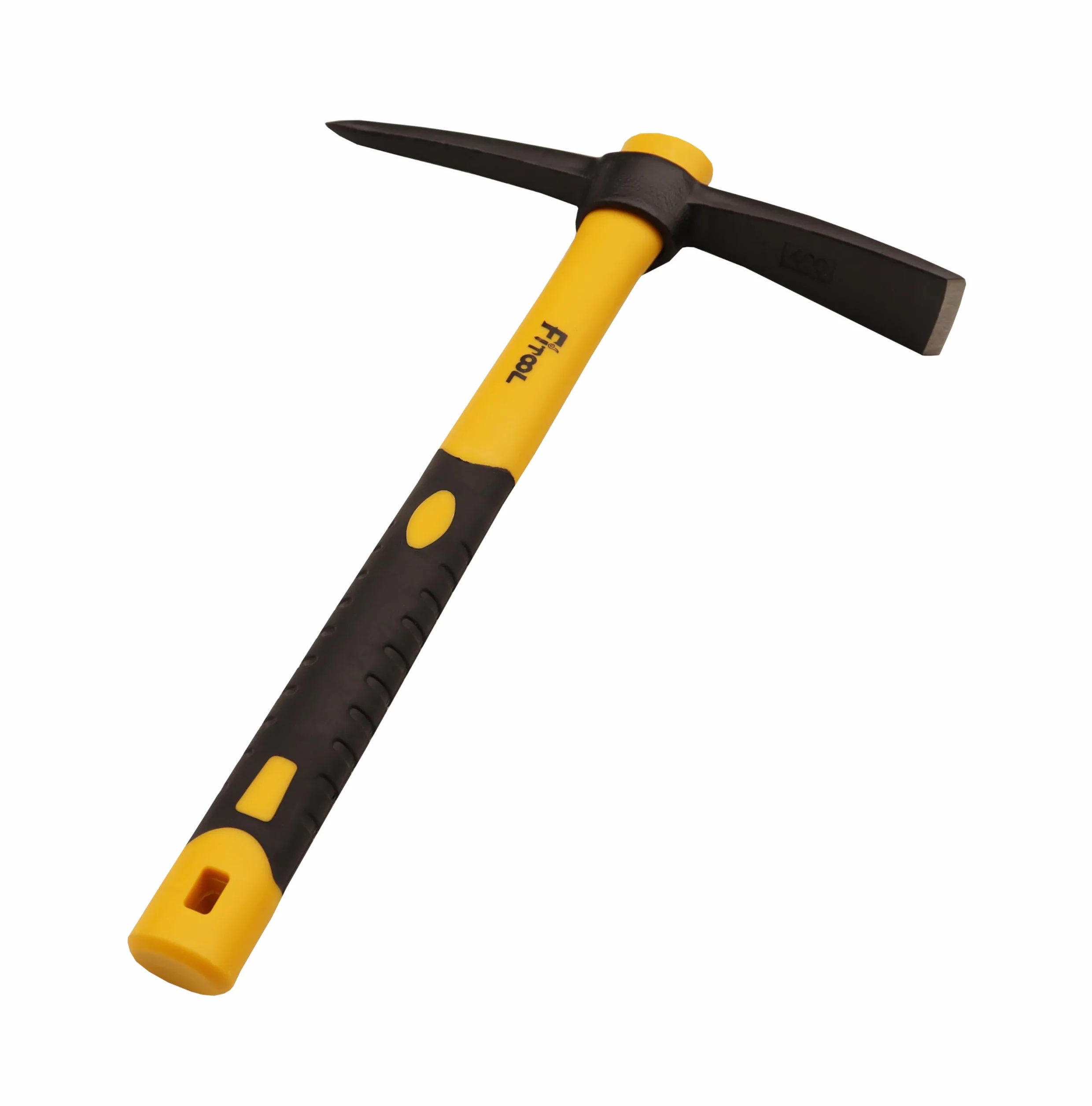 Forgé désherbage Mattock Hoe 15 Pouces, forgé par Marteau Complet, poignée en Fibre de Verre plastifiée, Mattock Pick 1.4lb