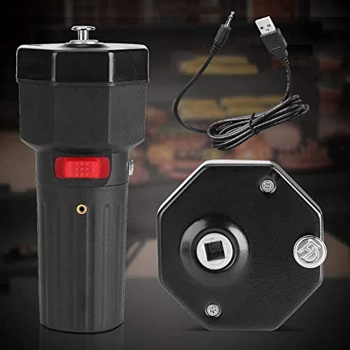 Moteur de Barbecue, Moteur de Rôtissoire de Rotateur de Barbecue DC 5 V Petit Rotateur Gril de BBQ avec Câble USB Portable Camping Universel pour Support de Parenthèse de Rôti
