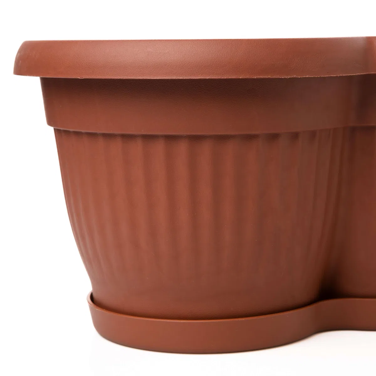 SUSTANIA Lot de 6 jardinières de 60 cm - Anthracite - Design ondulé pour jardins de balcon créatifs - Fabriqué en UE