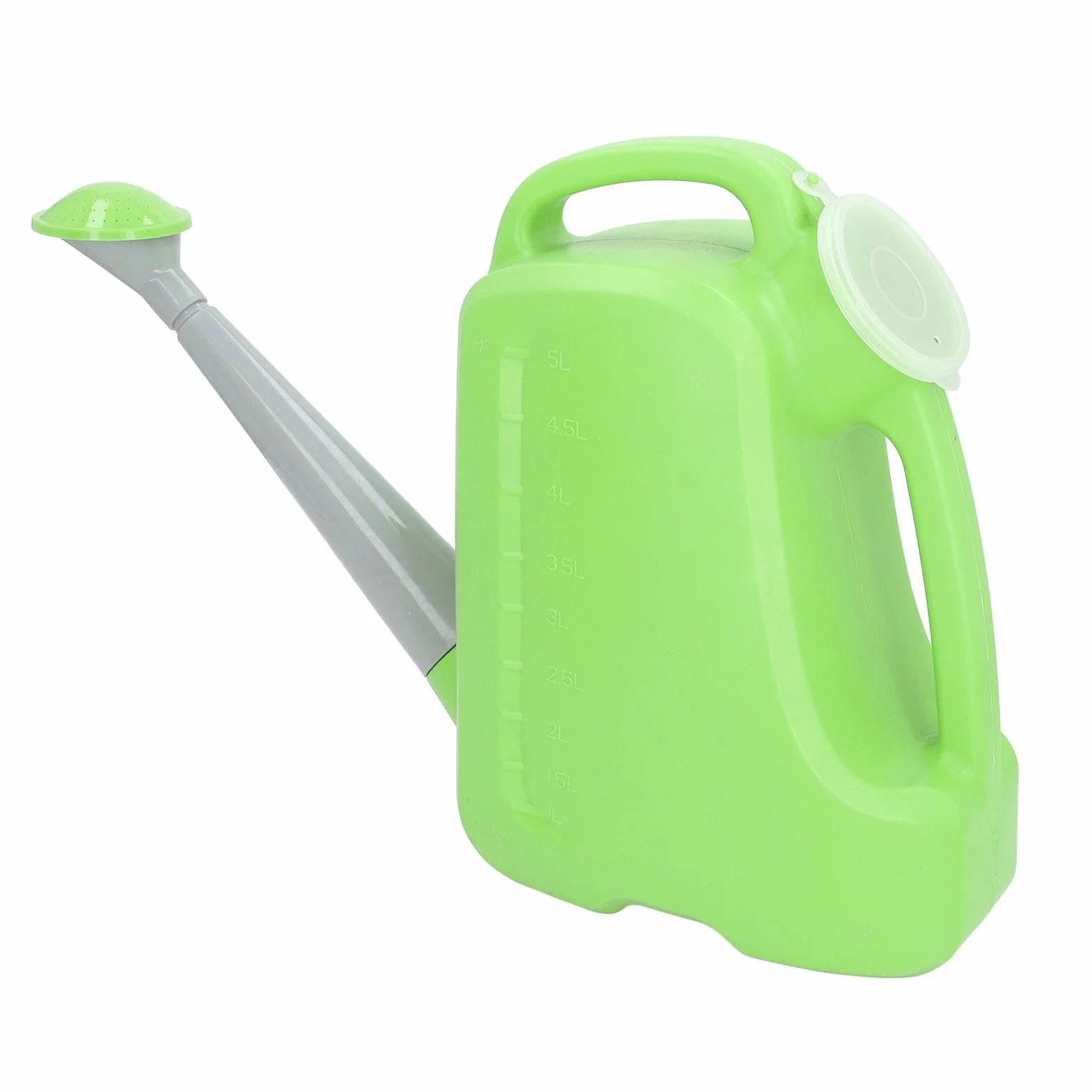 Arrosoir de Grande capacité, Poignée Ergonomique, Indicateur de Niveau d'eau moulé Extérieurement, pour Toute Plante, en Matériau PP, adapté à la Ferme Agricole (5L)