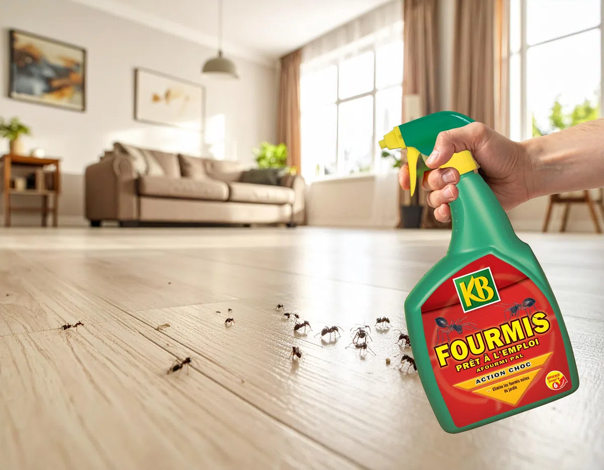 KB FOUPAL8N2 - Pulvérisateur Anti-Fourmis Prêt à l'Emploi 800 ml - Elimine radicalement et durablement fourmilières et fourmis noires - Produit 2 en 1, action choc et forme une barrière de protection