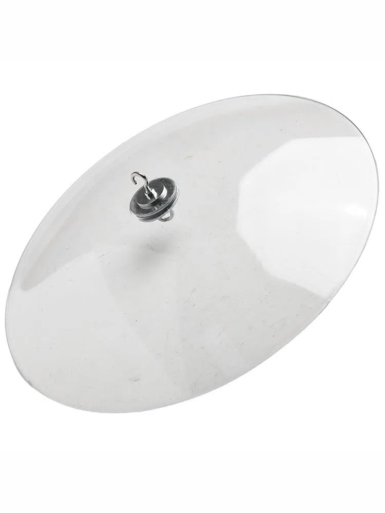 Mangeoires à oiseaux sauvages en plastique transparent pour déflecteur d'écureuil et protection contre les intempéries, 33 cm de diamètre