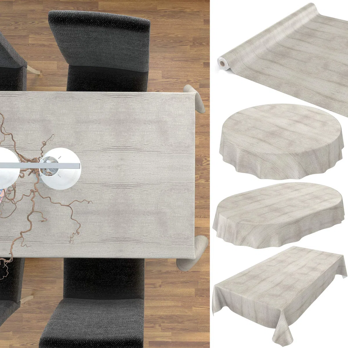 Anro Nappe lavable en toile cirée