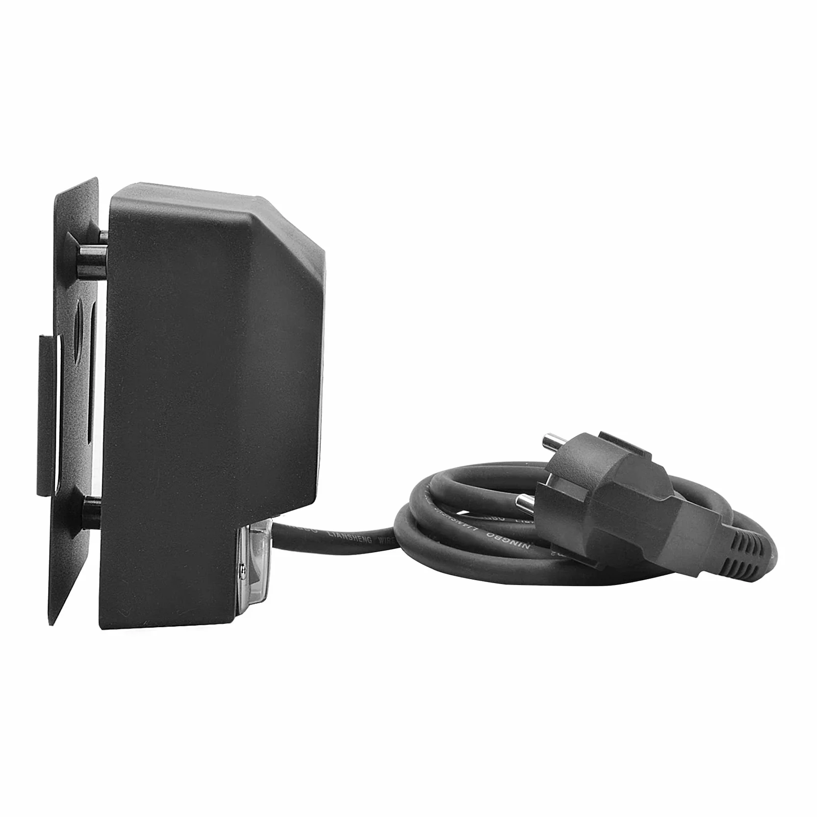 onlyfire Moteur Tourne Broche 220V-240V pour Rôtisserie Électrique, Moteur pour Tournebroche Barbecue, Capacité de Charge 18 kg, Vitesse 2 TR/Min, Câble de 1.5 m, Noir