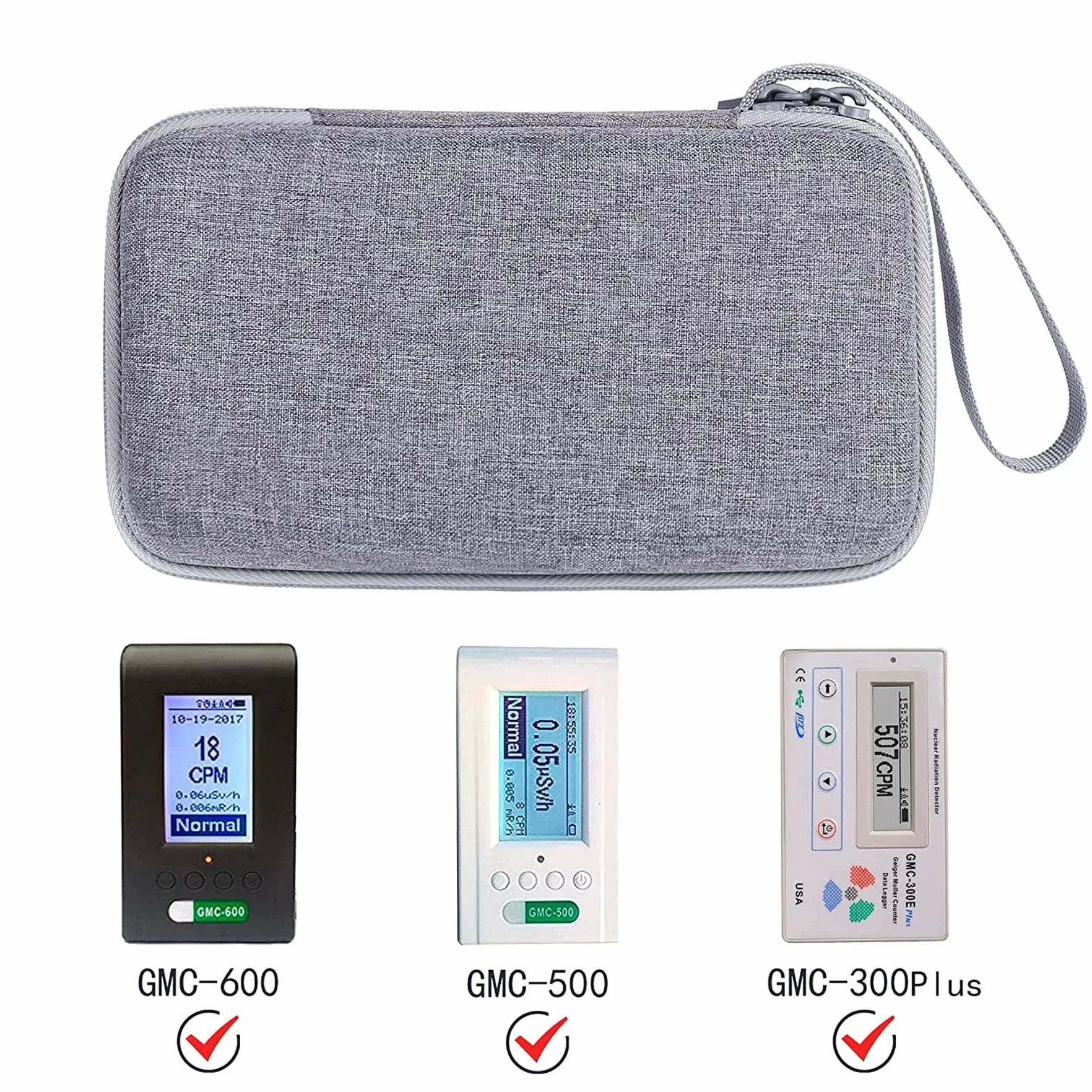 Aenllosi Housse Étui pour GQ Geiger Radiation Détecteur GMC-320 GMC-500Plus/EMF-390/GMC-600Plus