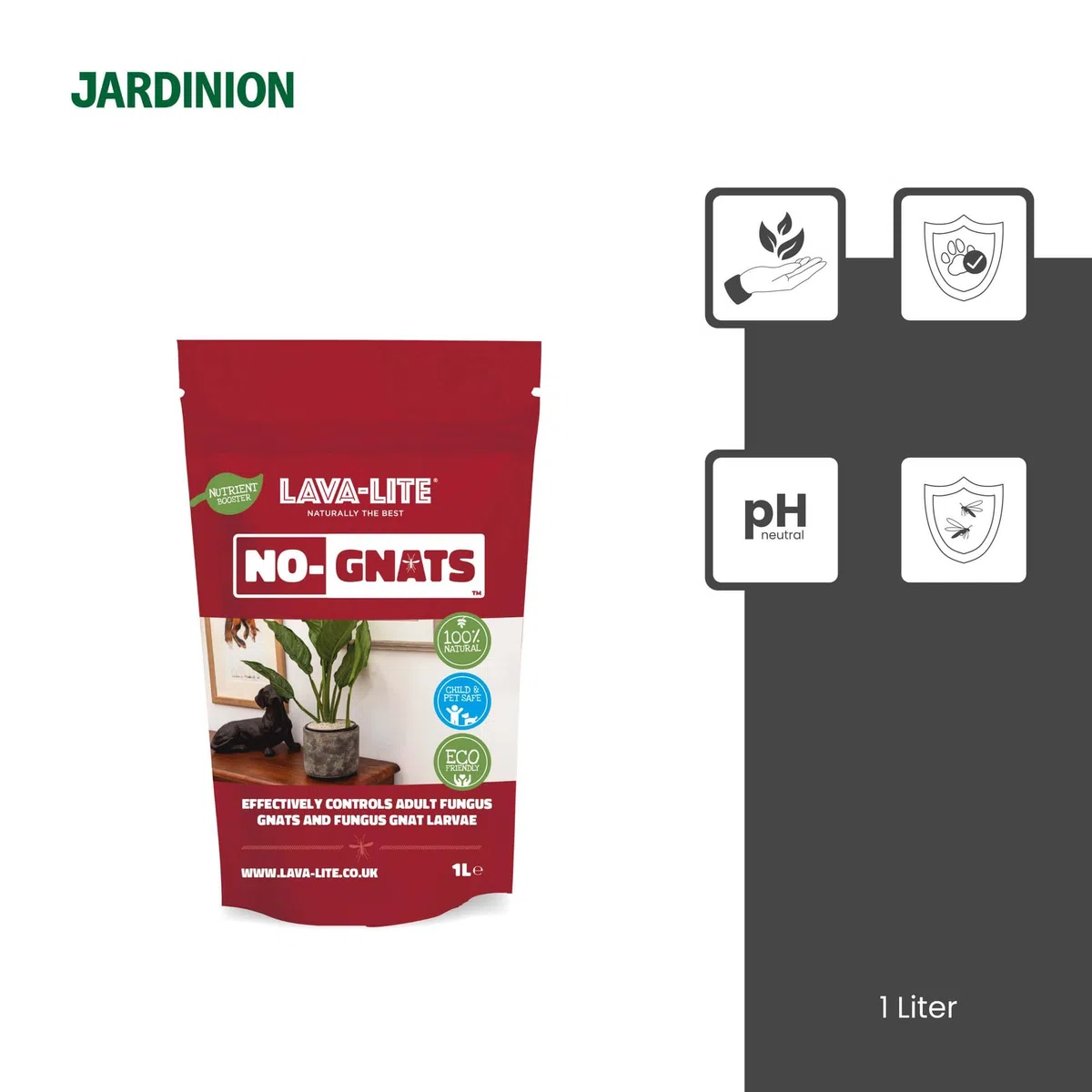 1l Granulés anti-moucherons, 100% naturel, contre mouches dans le terreau
