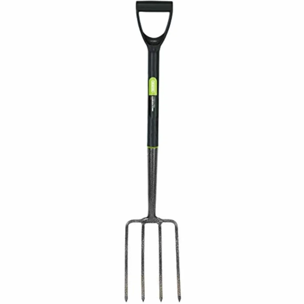 Draper 88789 Fourche de jardin en Acier Carbone, Bleu