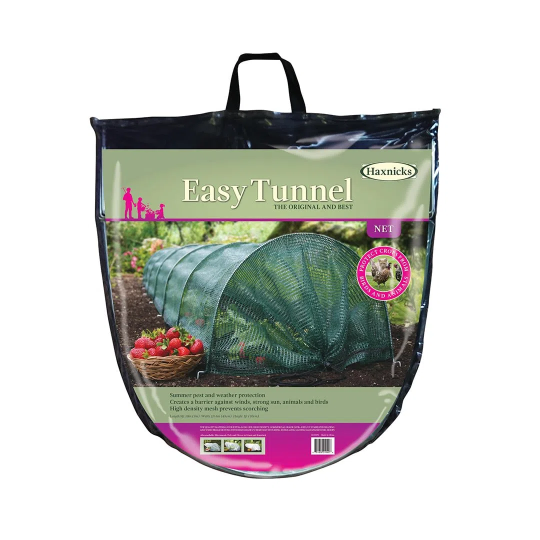Bosmere Haxnicks Etun040101 Easy Tunnel, Serre Chenille, Blanc, 300 cm x 45 x 30 cm Tunnel à Filet Facile 300x45x30 cm Green