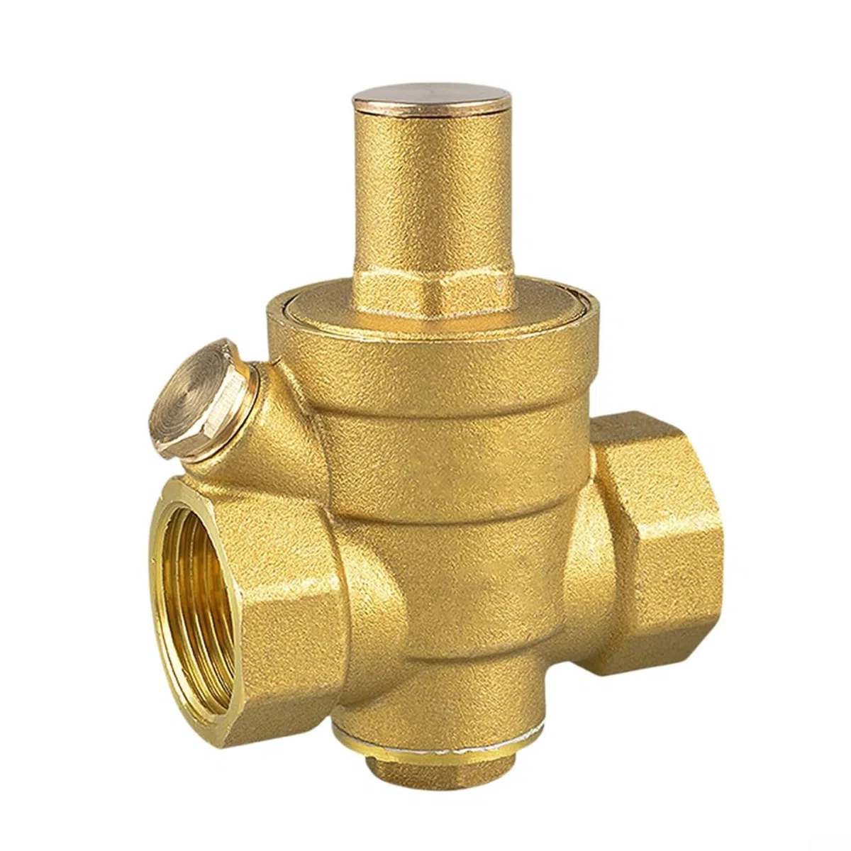 Réducteur de pression d'eau 3/4", régulateur de pression d'eau 3/4" DN20 avec manomètre en laiton réglable (S)