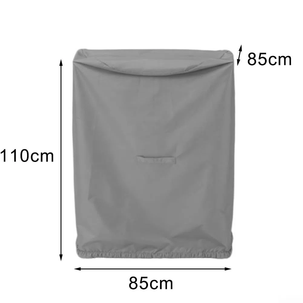 Housse en tissu Oxford imperméable pour fendeuse de bois, 85 x 85 x 110 cm, protection contre la poussière, les intempéries, gris