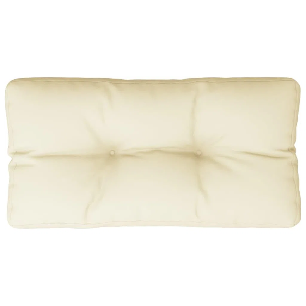 vidaXL Coussin de Palette crème 80x40x12 cm Tissu
