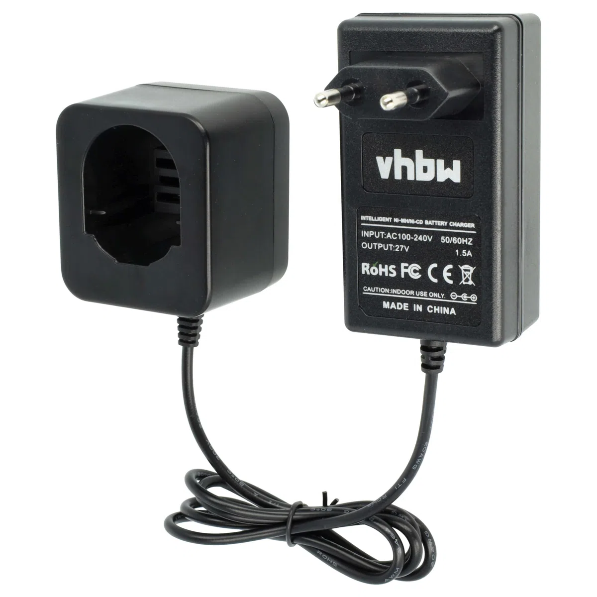 vhbw Chargeur Compatible avec Black & Decker HP231, HP131, HP131K-2, FSL96, HP9060, HP 131K-2, HM9600 Batteries Ni-CD, NiMH d'outils, 1,2V