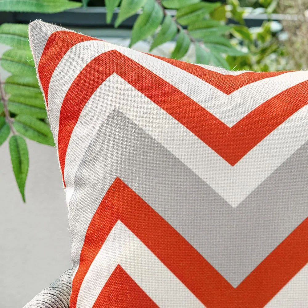 MIULEE Lot de 4 Imperméables Housses d'oreillers Décoratives Housse de Coussin pour l'extérieur Imprimées pour Le Canapé Le Balcon Le Patio ou Le Salon