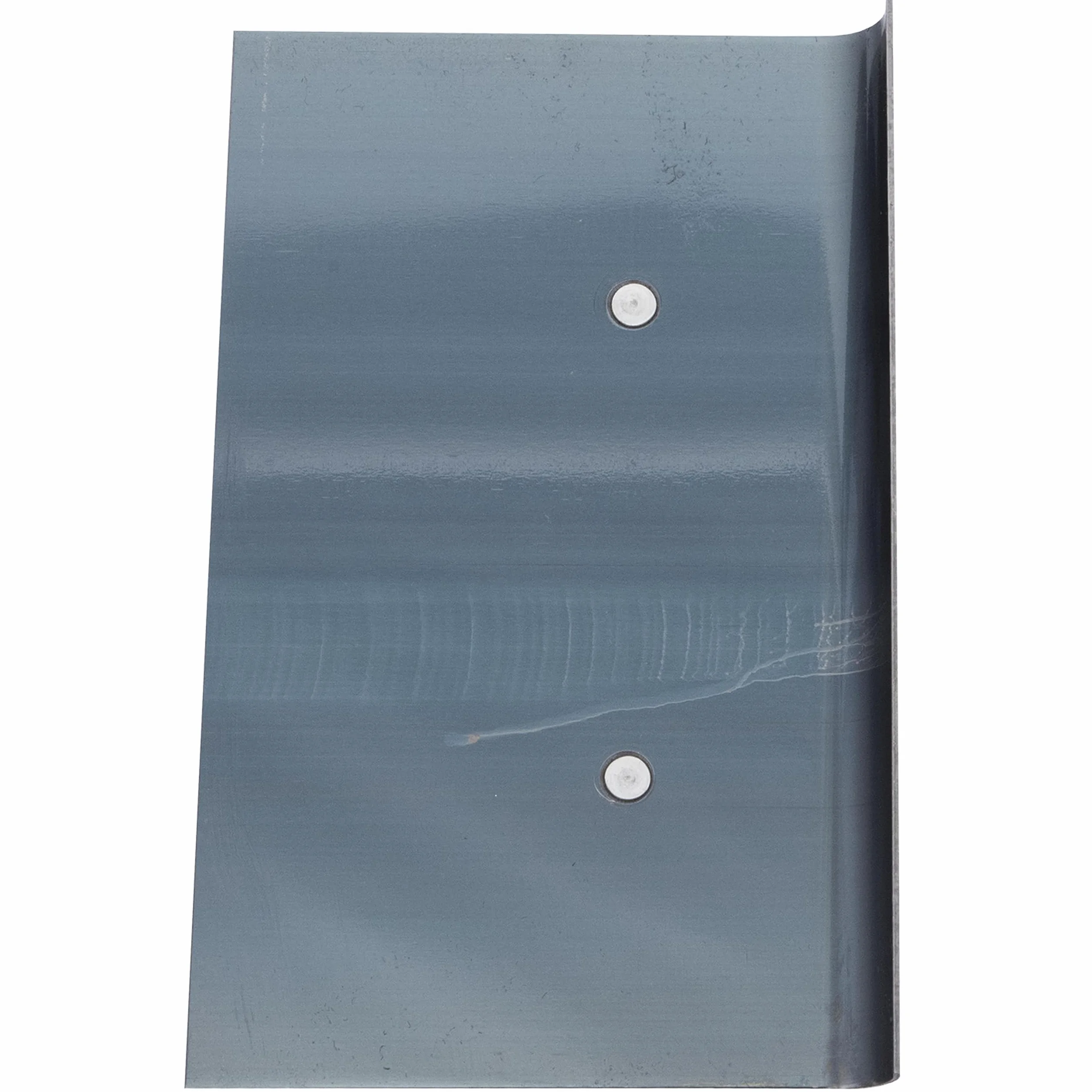 Truelle de bordure Marshalltown en acier bleu avec manche Durasoft, pour arrondir le béton, rayon : 10 mm, lèvre 13 mm, taille de la truelle : 152x102 mm