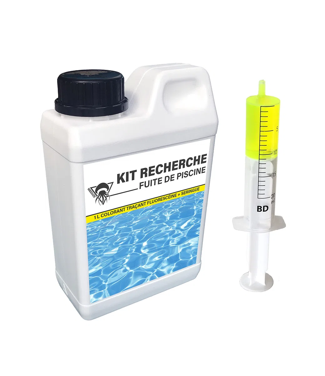 Méduze - Kit de Recherche de Fuite d'eau pour Piscine 1L - Prêt à l'emploi