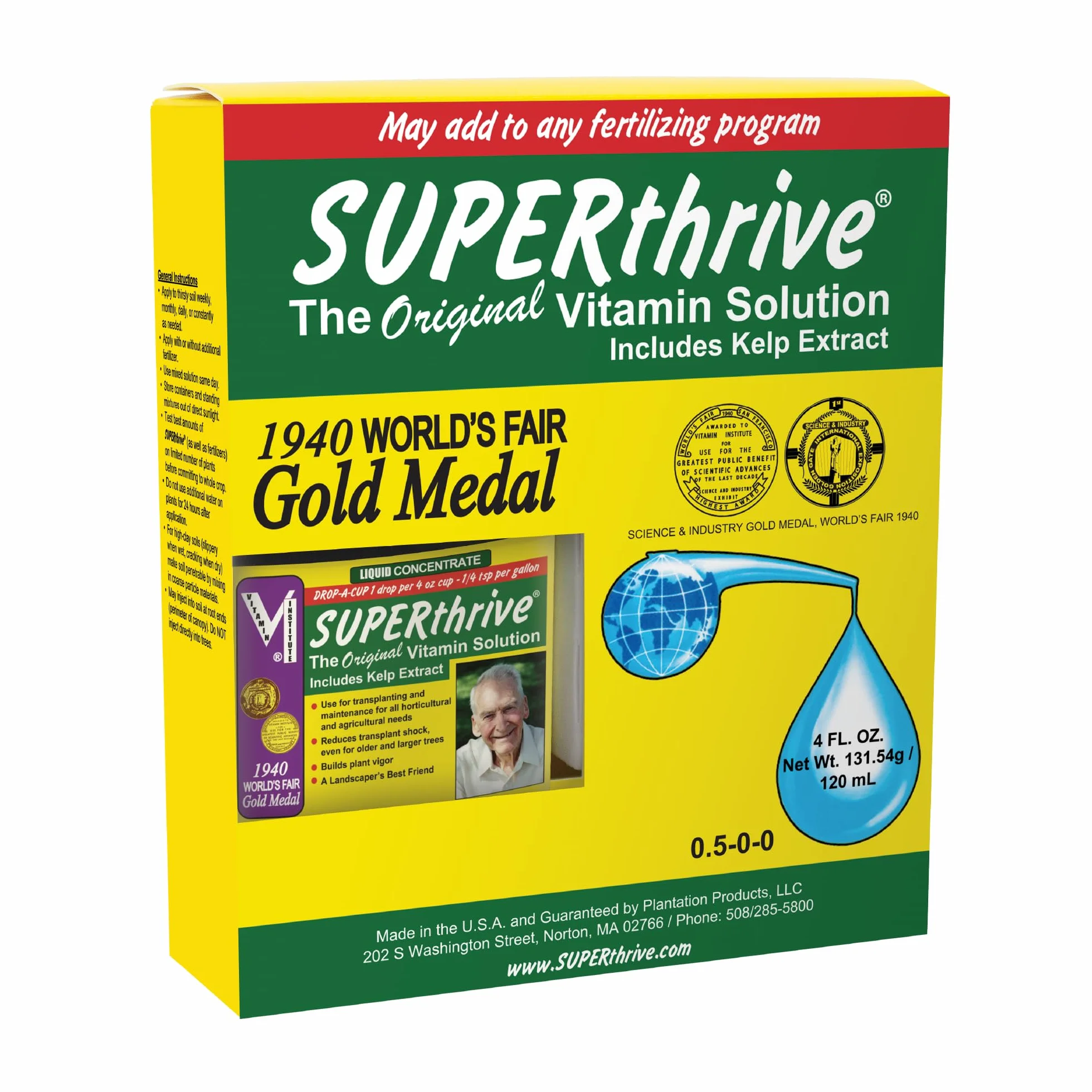 SuperThrive 06-260-020 Supplément alimentaire végétal, 4 ounce