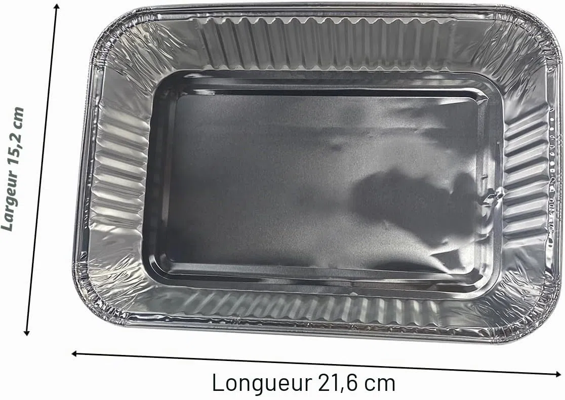 40 emballages de plaques d'égouttage en aluminium pour gril à bois Ninja OG701, bac à graisse, plaque d'égouttage également compatible avec Weber Spirit, Genesis, série Q Grill-Xing