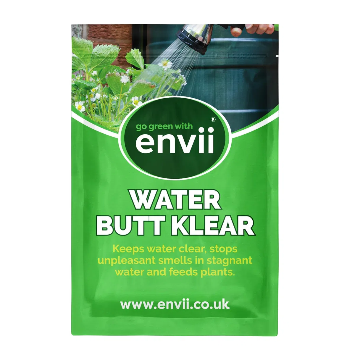 Envii Water Butt Klear - Traitement Eau de Pluie - Nettoyant pour Réservoir et Barril d'eau - Nourrit Les Plantes et Prévient Les Algues