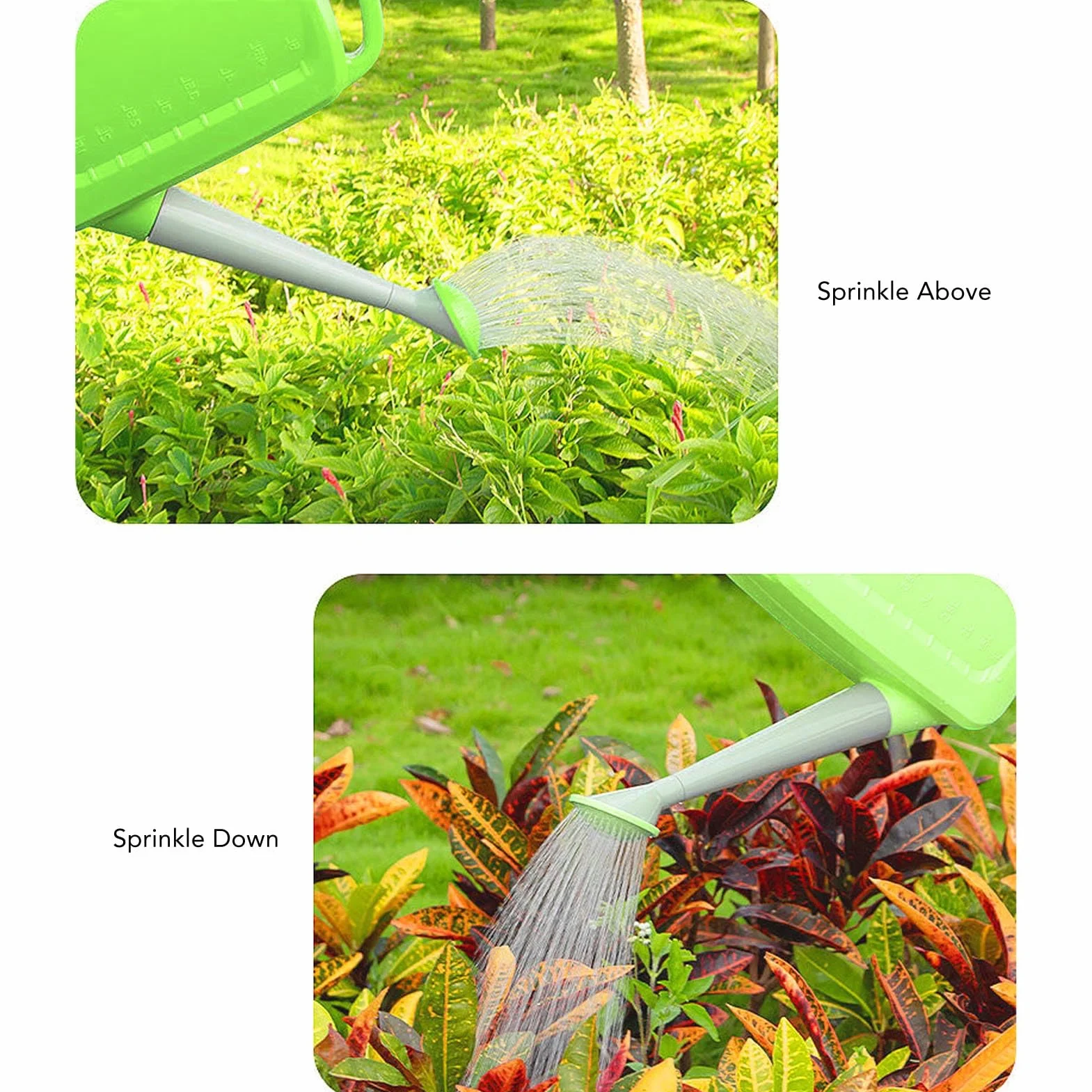 Arrosoir de Grande capacité, Poignée Ergonomique, Indicateur de Niveau d'eau moulé Extérieurement, pour Toute Plante, en Matériau PP, adapté à la Ferme Agricole (5L)