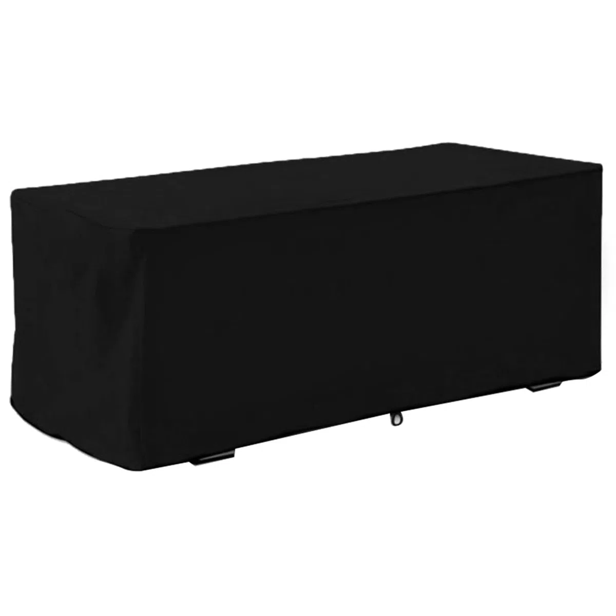 Couverture de boîte de pont, Exterieur Jardin Rangement MAGT Patio Deck Box Couverture de jardin boîte de rangement Housse étanche pliable Oxford transpirant Tissu extérieur Housse 123x62x55cm (Noir)