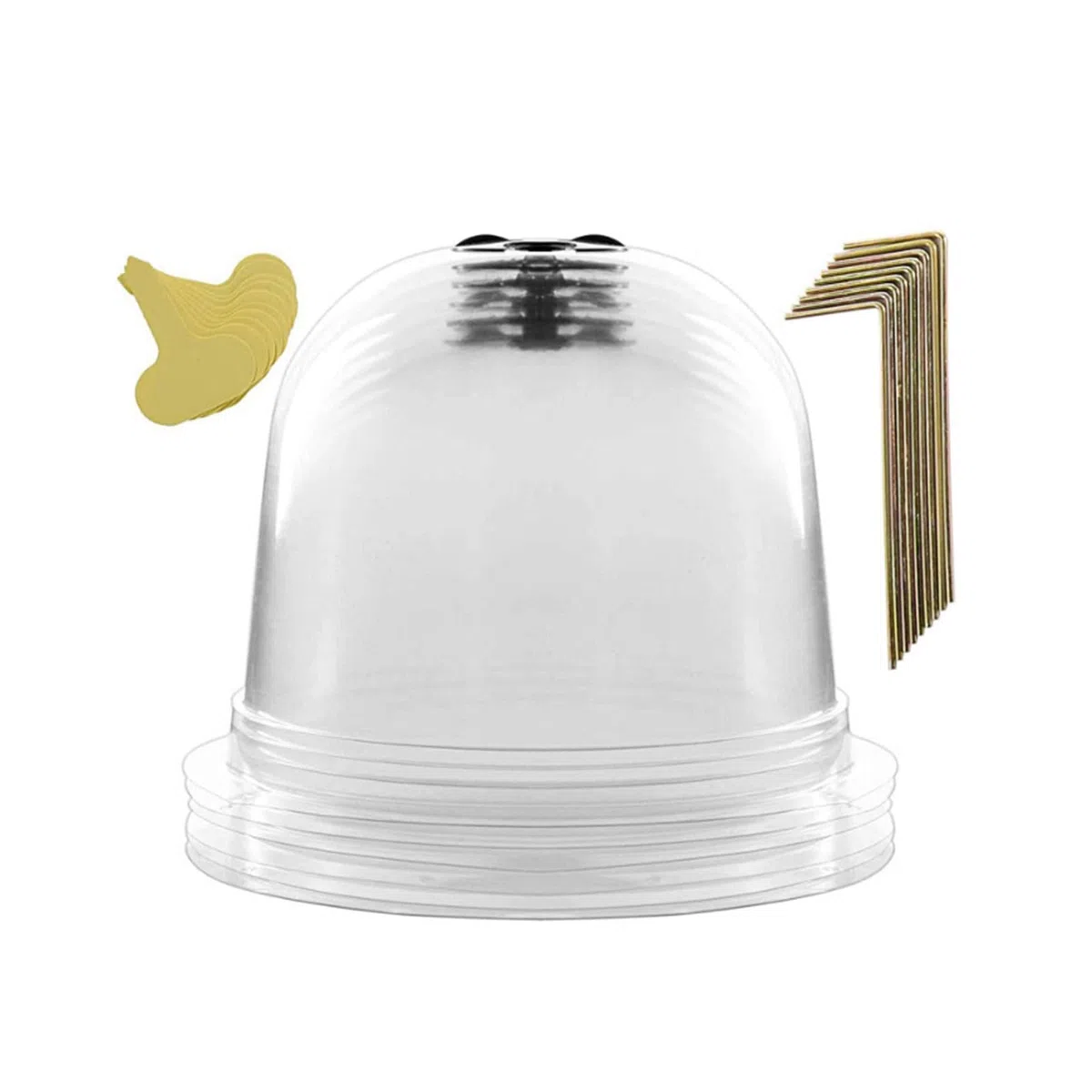 Cloche de jardin en forme de dôme pour plantes et humidité réutilisable