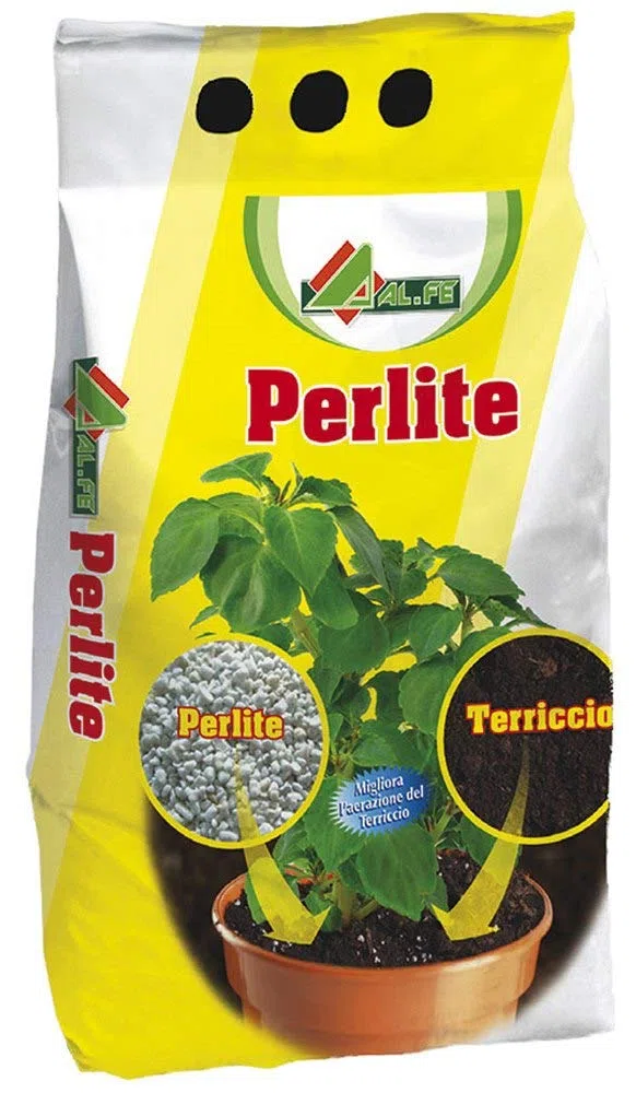 AL.FE Perlite LT.5 5 Lt - Amélioration substrat potager et jardin - Métal - Aérer et rendre doux - Perlite - Jardin