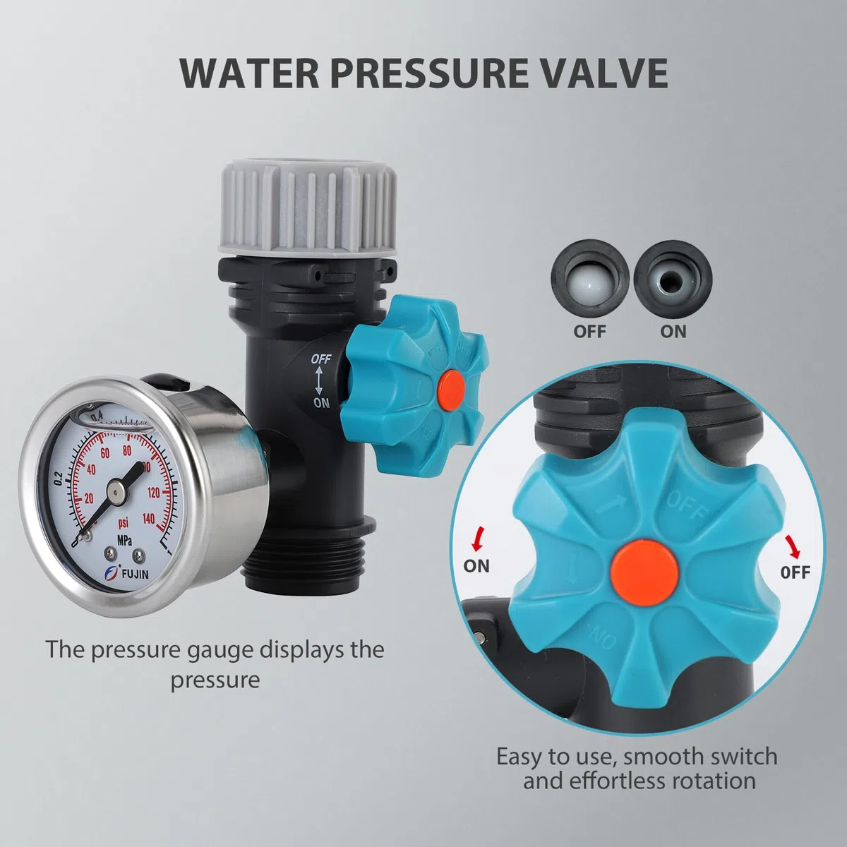 Regulateur De Prion D Eau Arrge,Régulateur De Prion D'Eau,Regulateur De Prion Eau,Tbest Régulateur De Soupape De Réduction De Prion D'Eau 3/4 Régle,Pièces Et es Pour Nettoyeur Haute Prion G3/4 Po Vae