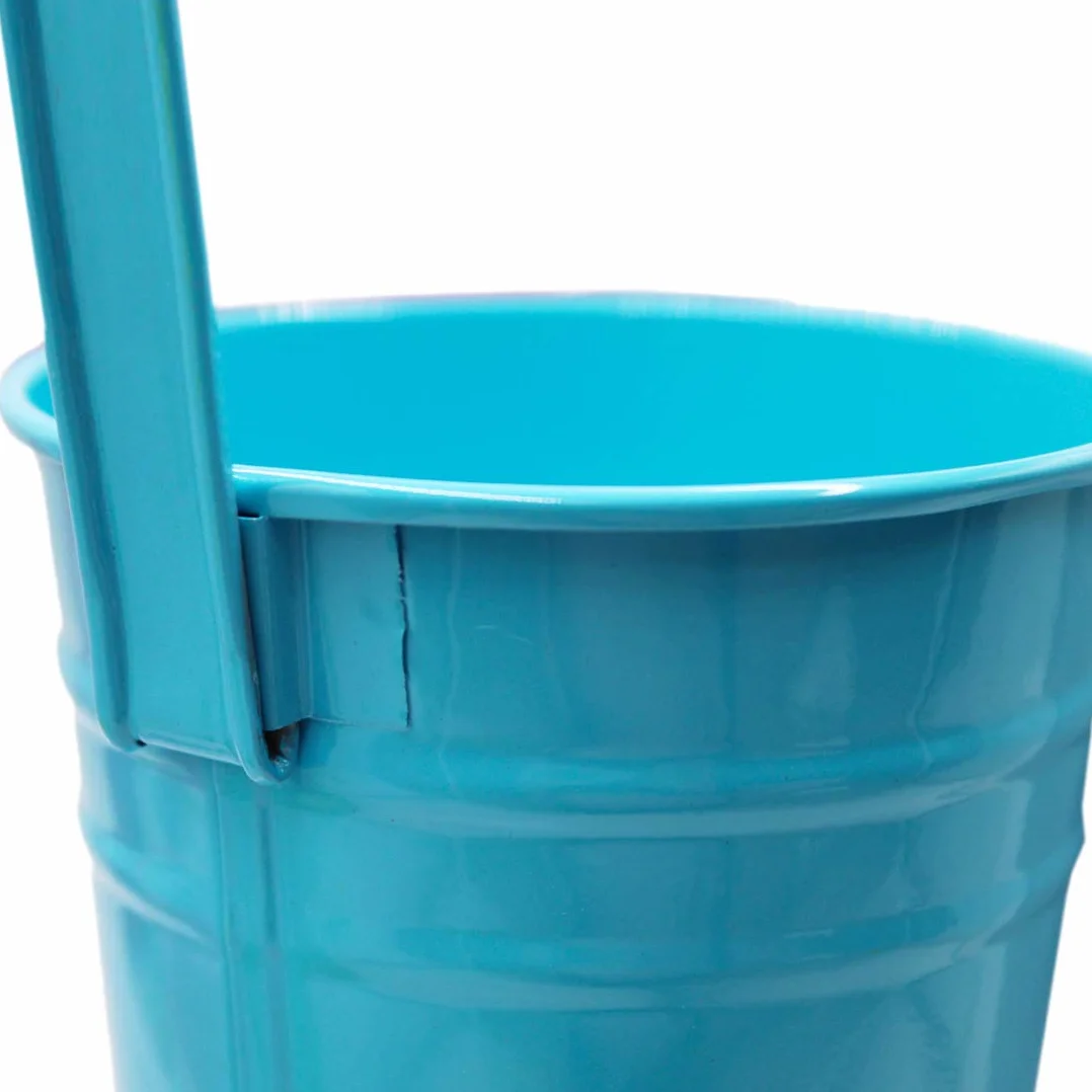 Lot de 10 Pots de Fleurs à Suspendre en Métal, Trou de Drainage | Pots de Fleurs en Métal à Suspendre avec Crochet Amovible pour Intérieur Extérieur Balcon Clôture, 10 Assortiment de Couleur