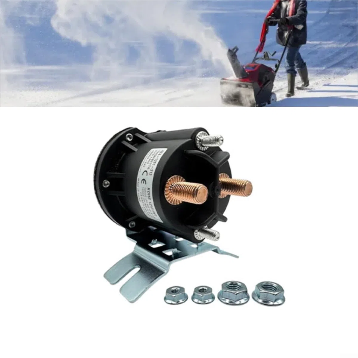 Kit relais solénoïde de pompe hydraulique 12 V pour chasse-neige, hayon élévateur et remorque à benne basculante, certifié IP67, compatible avec Meyer et Big Tex