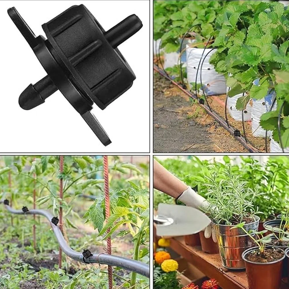 Suinga Lot de 100 Goutteurs autorégulants 4 l/h, Goutteurs d'irrigation en ligne système micro, Goutteur pour arrosage agriole et jardinage