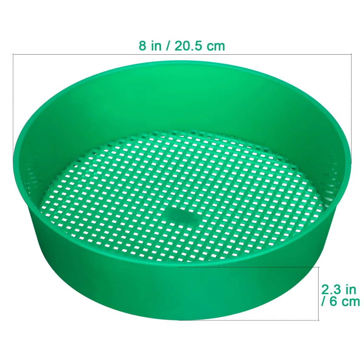 DOITOOL Lot De 2 Tamis De Jardin 20.50 X 20.50 X 6.00 Cm Maillage Léger en Plastique pour Filtrage De Compost Sol Et Débris Outil Pratique pour Balcon Jardin Parc