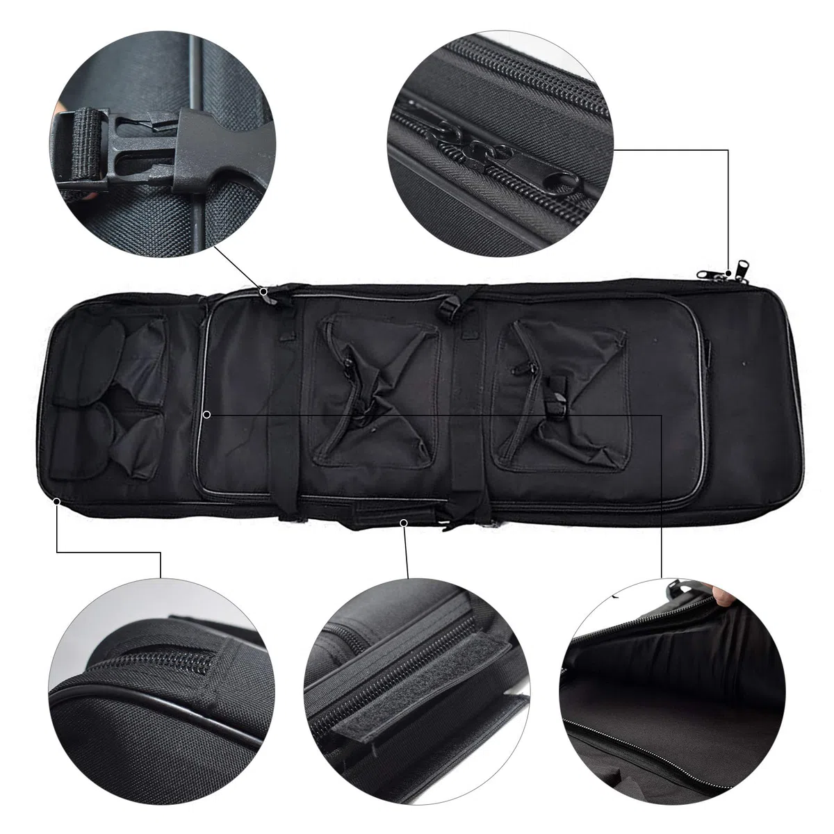Sac tactique pour détecteur de métaux – Sac de transport universel étanche pour accessoires de plein air, 81 x 24 cm – Sac de transport pour détecteur-scanner-détecteur de métaux pour les voyages, la