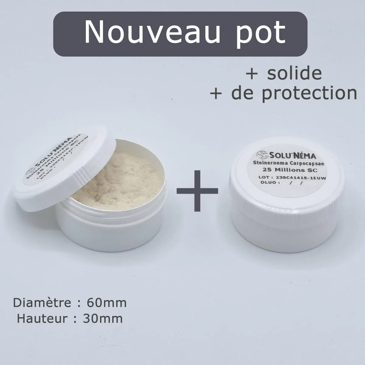 SOLUNEMA - Nématodes Contre le Papillon du Palmier et le Charançon Rouge - 50 millions - Pour 4 à 6 Palmiers