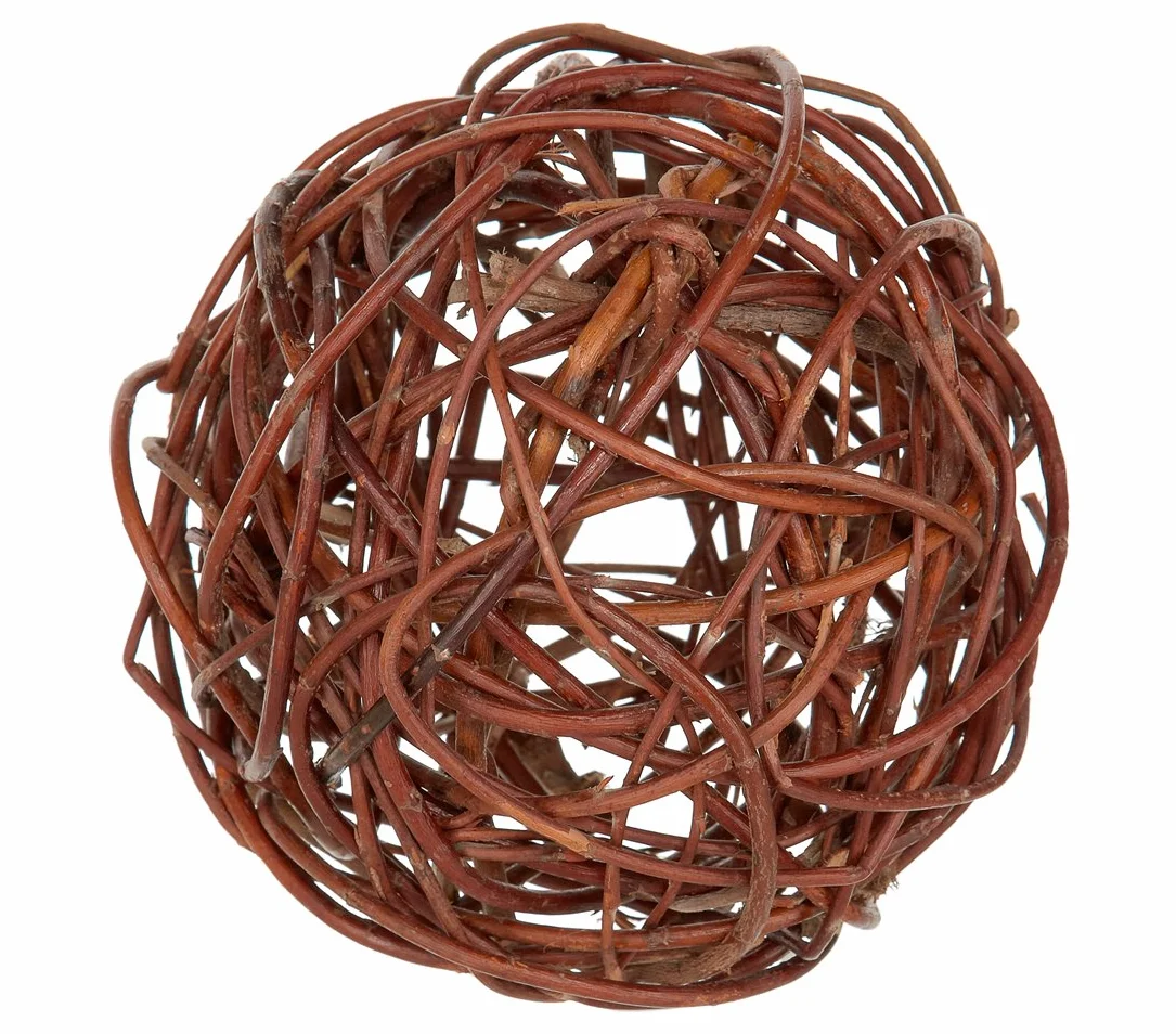 Dehner Boule en Osier, Ø 40 cm, tressé, 1,5 kg, Marron