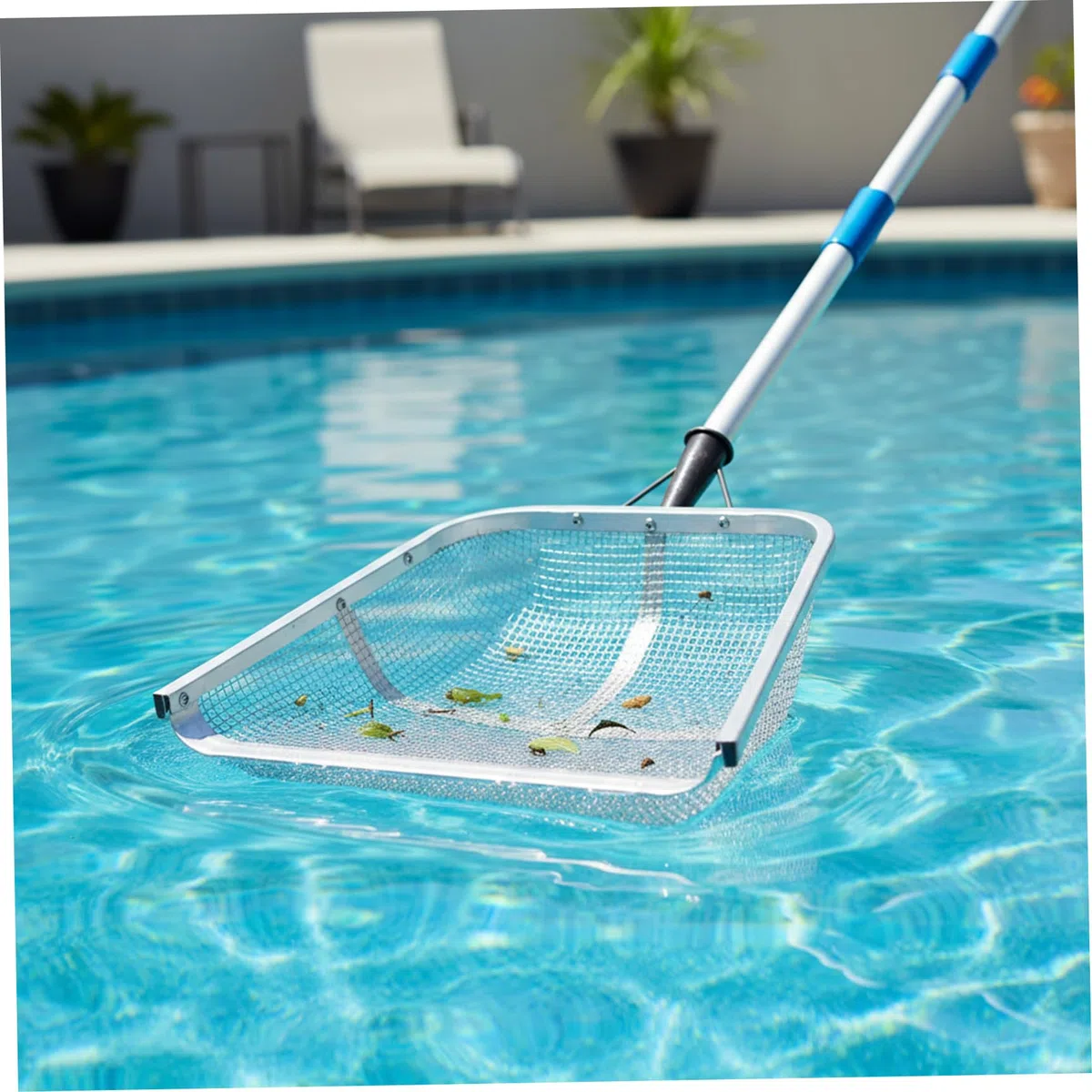 Pelle de tamis de sol en acier inoxydable, pelle à sable avec maille 4 mm pour un filtrage efficace des grains sable/17, 5 x 14, 6 pouces
