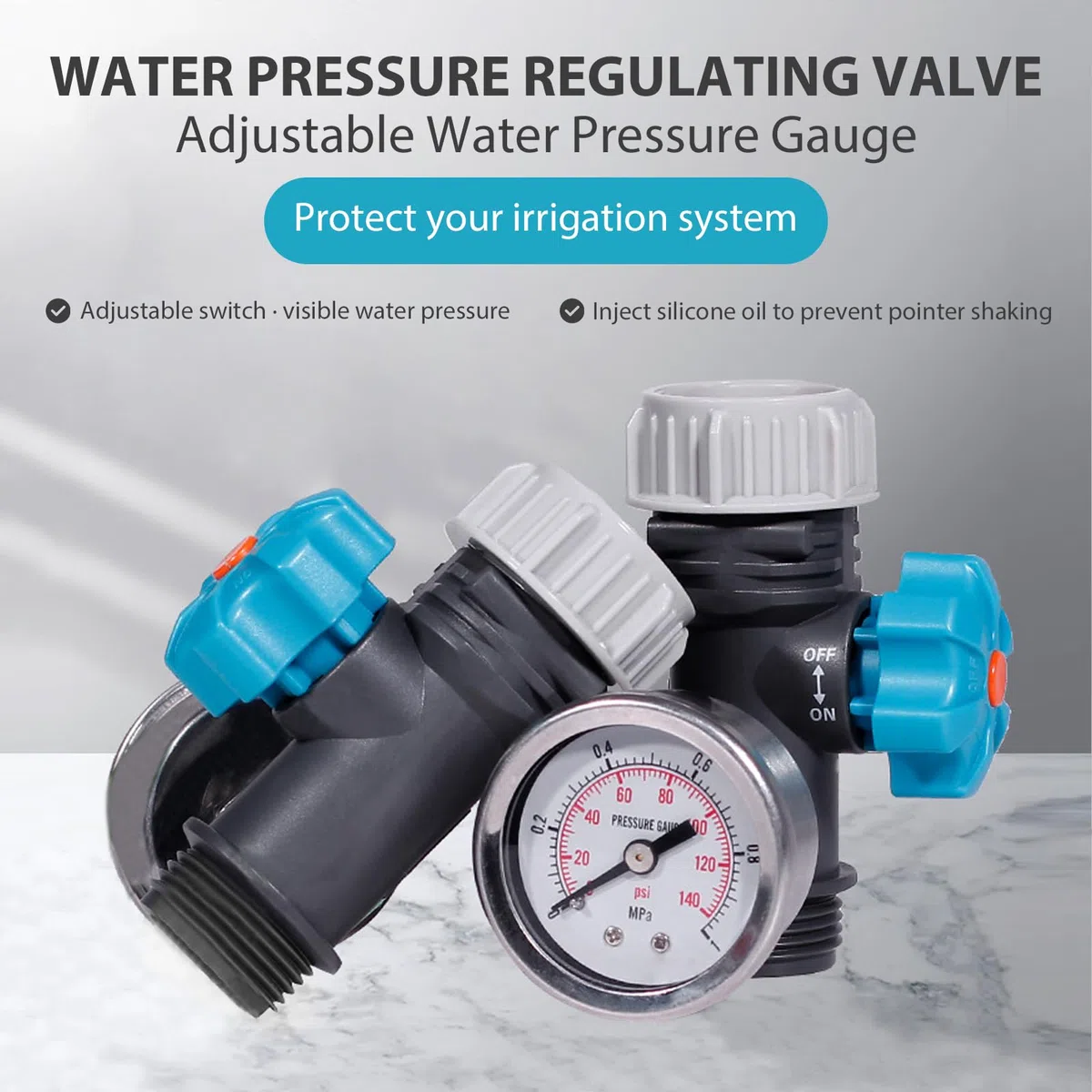 Regulateur De Prion D Eau Arrge,Régulateur De Prion D'Eau,Regulateur De Prion Eau,Tbest Régulateur De Soupape De Réduction De Prion D'Eau 3/4 Régle,Pièces Et es Pour Nettoyeur Haute Prion G3/4 Po Vae