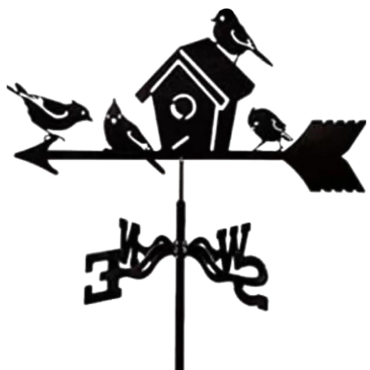 Girouette de toit, ailettes de mesure du vent en forme d'animal, indicateur de direction du vent de jardin, piquet pour balcon, jardin, bateaux, girouette décorative pour espaces extérieurs