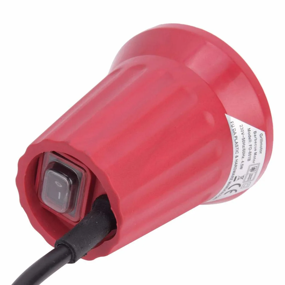 Moteur de Rôtissoire, Moteur électrique pour Brochette de Barbecue, Moteur Tourne Broche BBQ Rotateur Gril, avec 1.5m Câble, pour Barbecue, Grill, Pique-Nique, 220 V