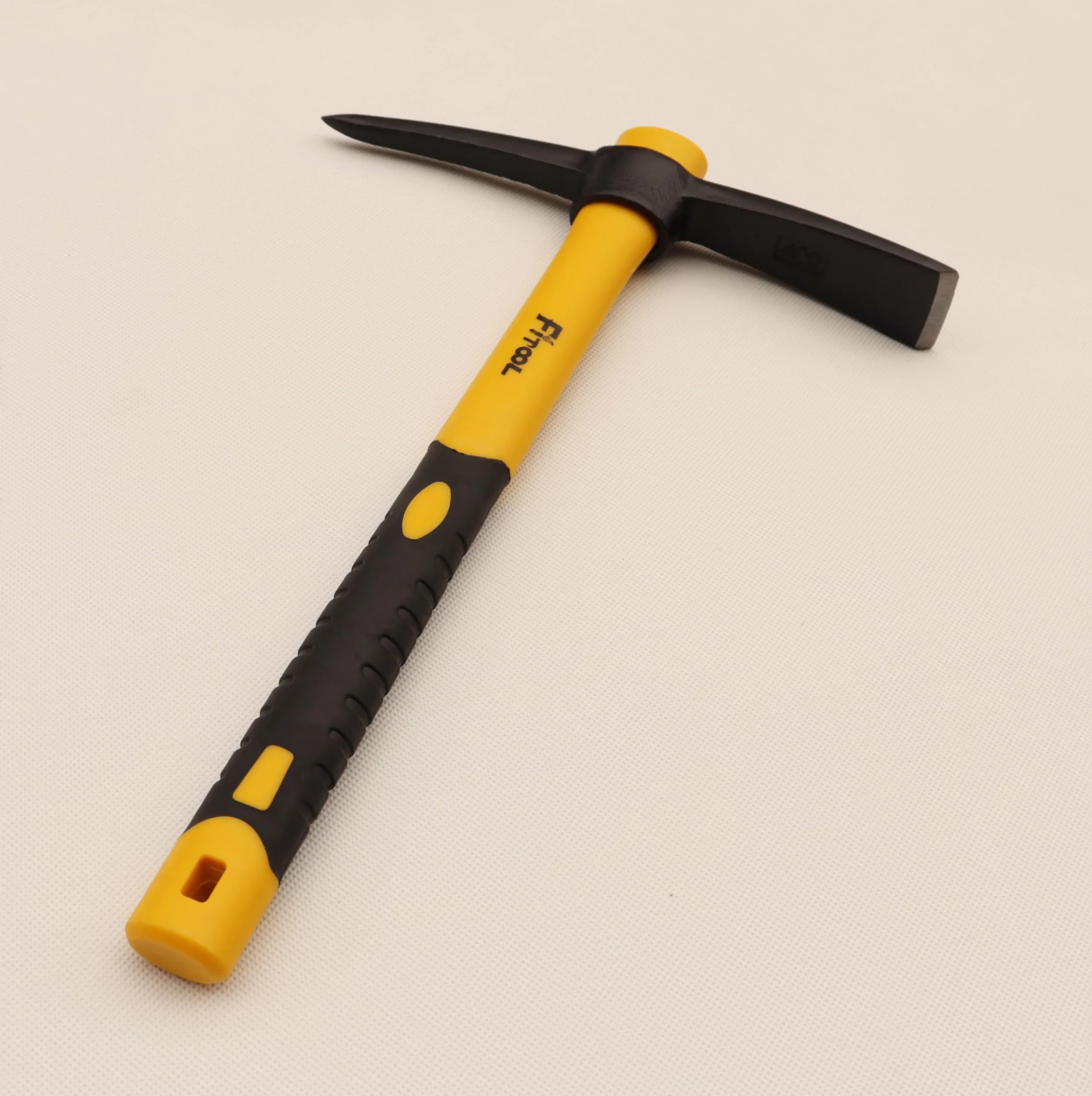 Forgé désherbage Mattock Hoe 15 Pouces, forgé par Marteau Complet, poignée en Fibre de Verre plastifiée, Mattock Pick 1.4lb