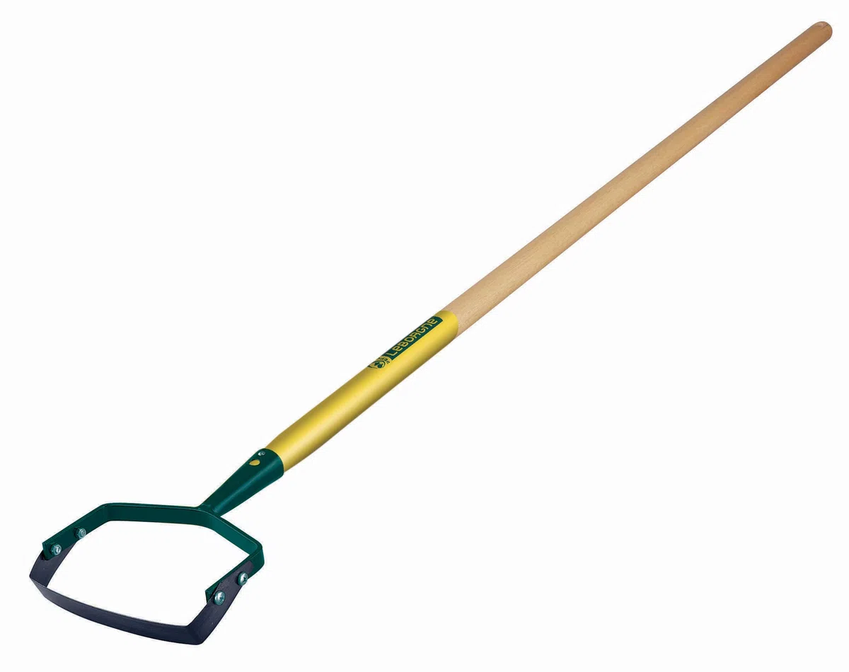 Leborgne, Grattoir de Jardin 16 cm Manche Bois Certifié PEFC 100% 150 cm, Lame fine très coupante en acier trempé en acier extra-dur, Outil ergonomique léger et maniable