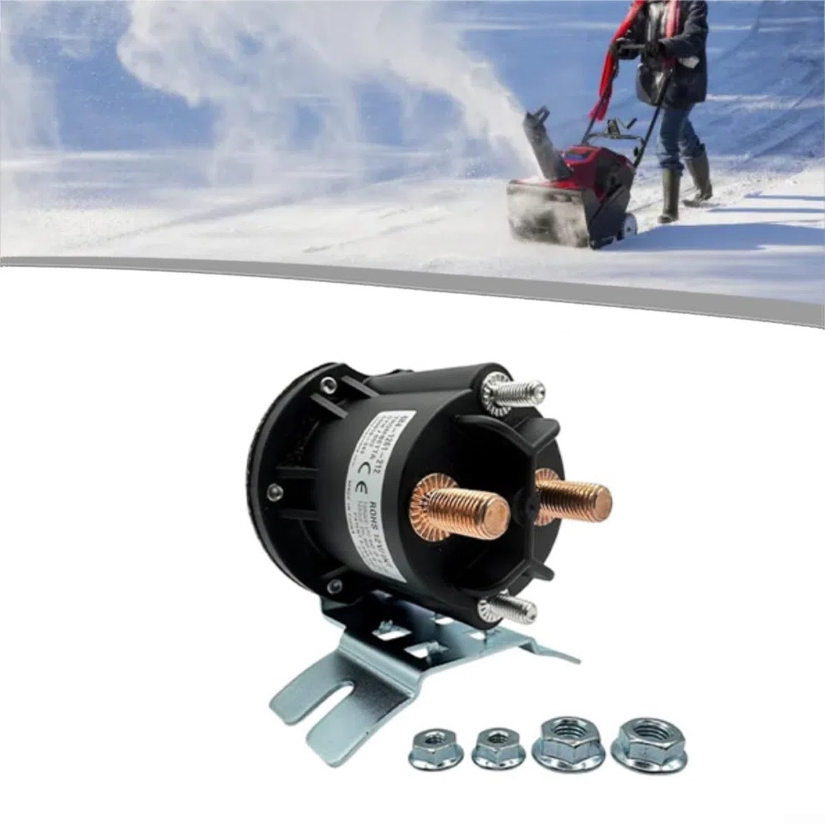 Kit relais solénoïde de pompe hydraulique 12 V pour chasse-neige, hayon élévateur et remorque à benne basculante, certifié IP67, compatible avec Meyer et Big Tex