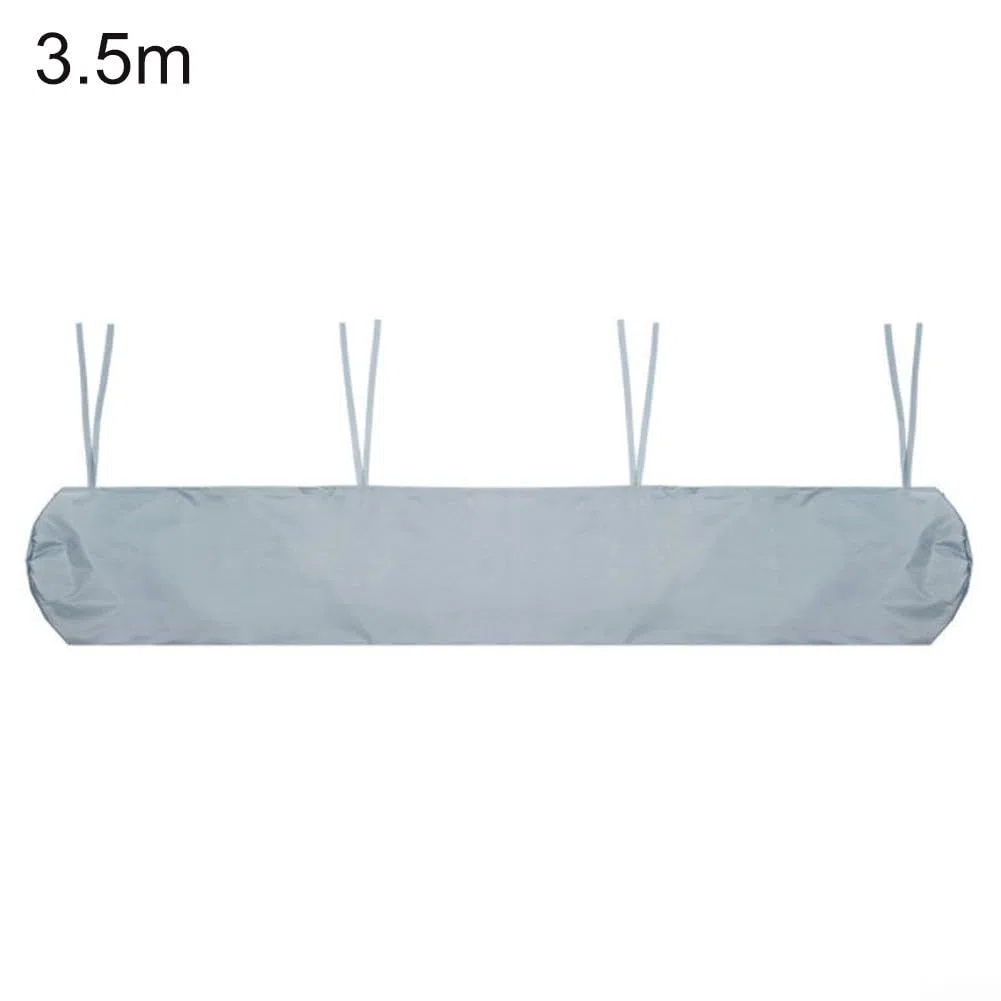 Housse de protection pour auvent de terrasse en tissu Oxford imperméable, adaptée pour abri solaire et rangement sur le jardin, terrasse, balcon, espaces extérieurs (3,5 m)