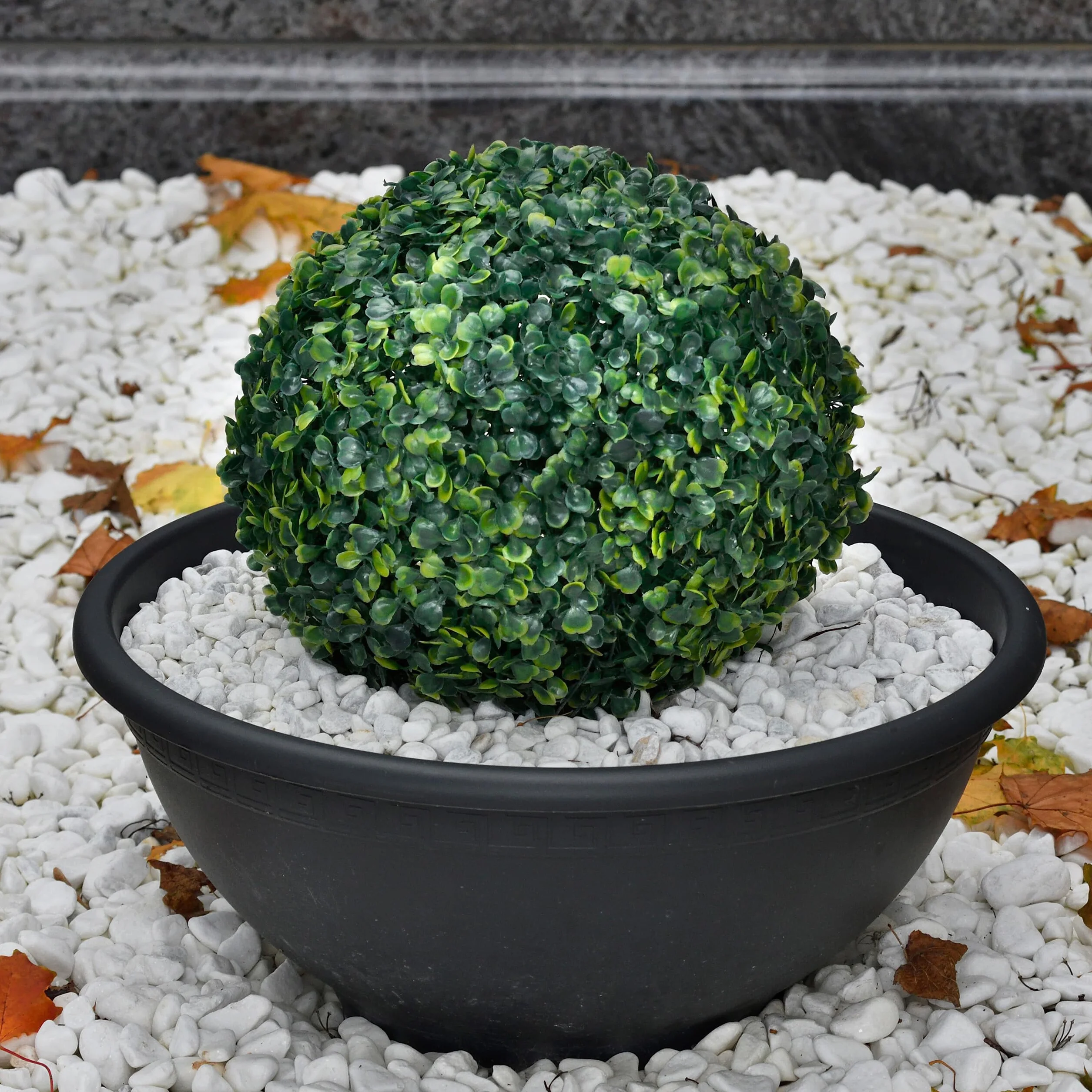 Relaxdays Graviers décoratifs pour Le Jardin, 5 kg, 15-25 mm, en marbre, Parterre, Pot de Fleurs, Tombe, Blanc