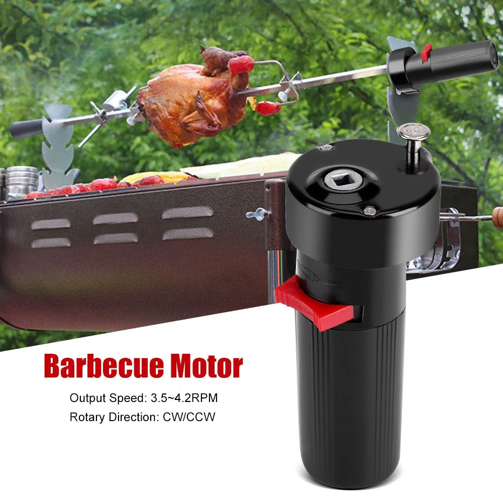 Omabeta Moteur de Barbecue en métal de qualité supérieure ABS Moteur de rotateur de Bonne Isolation Thermique Moteur de Barbecue Moteur de Batterie pour la Cuisine à Domicile