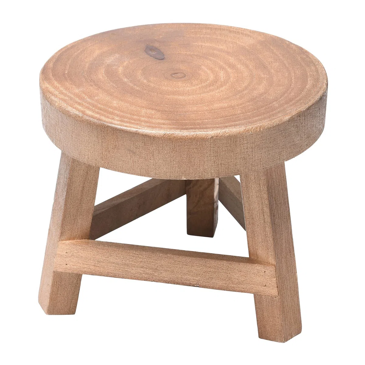 Tabouret en bois, stable et durable, 15 cm de haut, marron, mini tabouret décoratif pour petits bijoux et plantes, idéal pour la cuisine, la salle de bain, la chambre à coucher