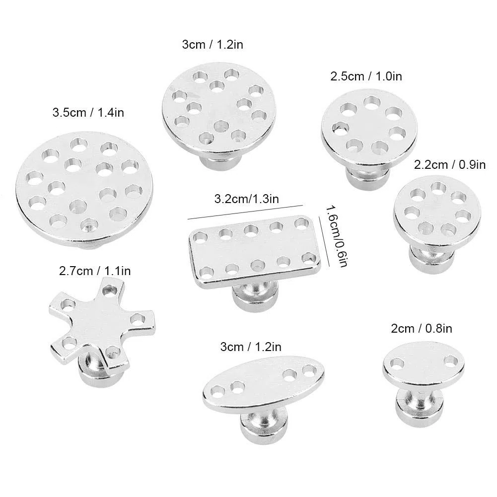Kits de r¨¦paration sans peinture, 8pcs plaque de m¨¦tal enl¨¨vement de la dent extracteur kit de r¨¦paration outil de jardinage r¨¦paration de jardin