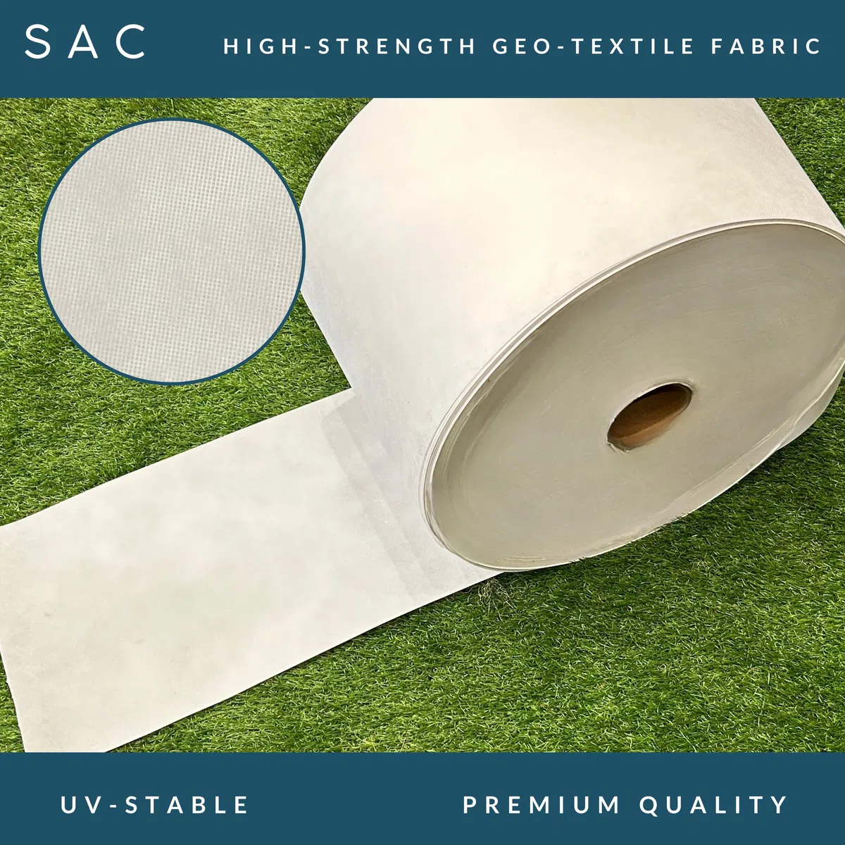 Sac Pro Ruban de Couture pour Gazon Artificiel 30 cm de Large, Tissu géotextile Durable, Longueurs prédécoupées, 5 m