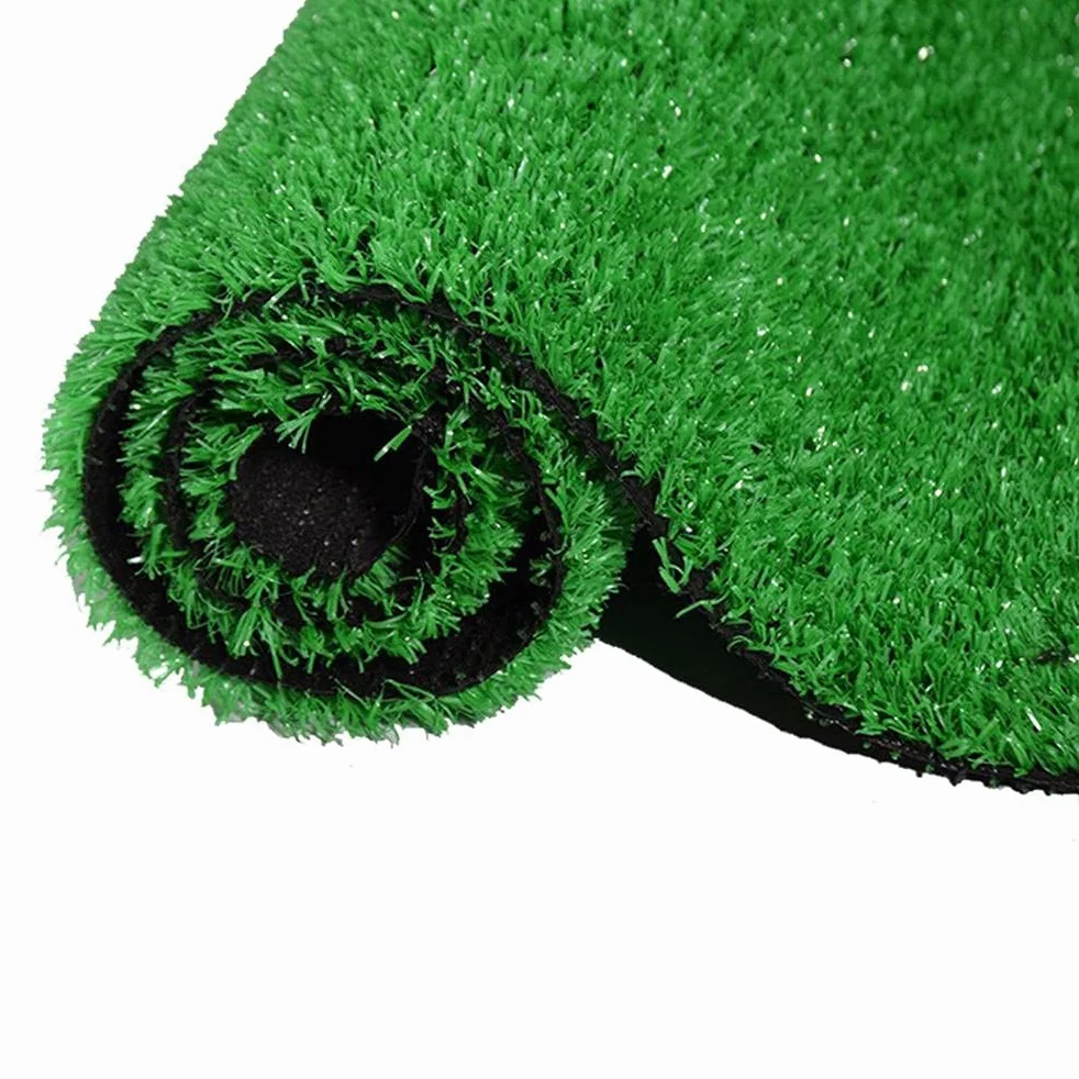Tapis de gazon artificiel vert de 2 m x 1 m, gazon synthétique pour intérieur ou extérieur, jardin, terrasse, pelouse