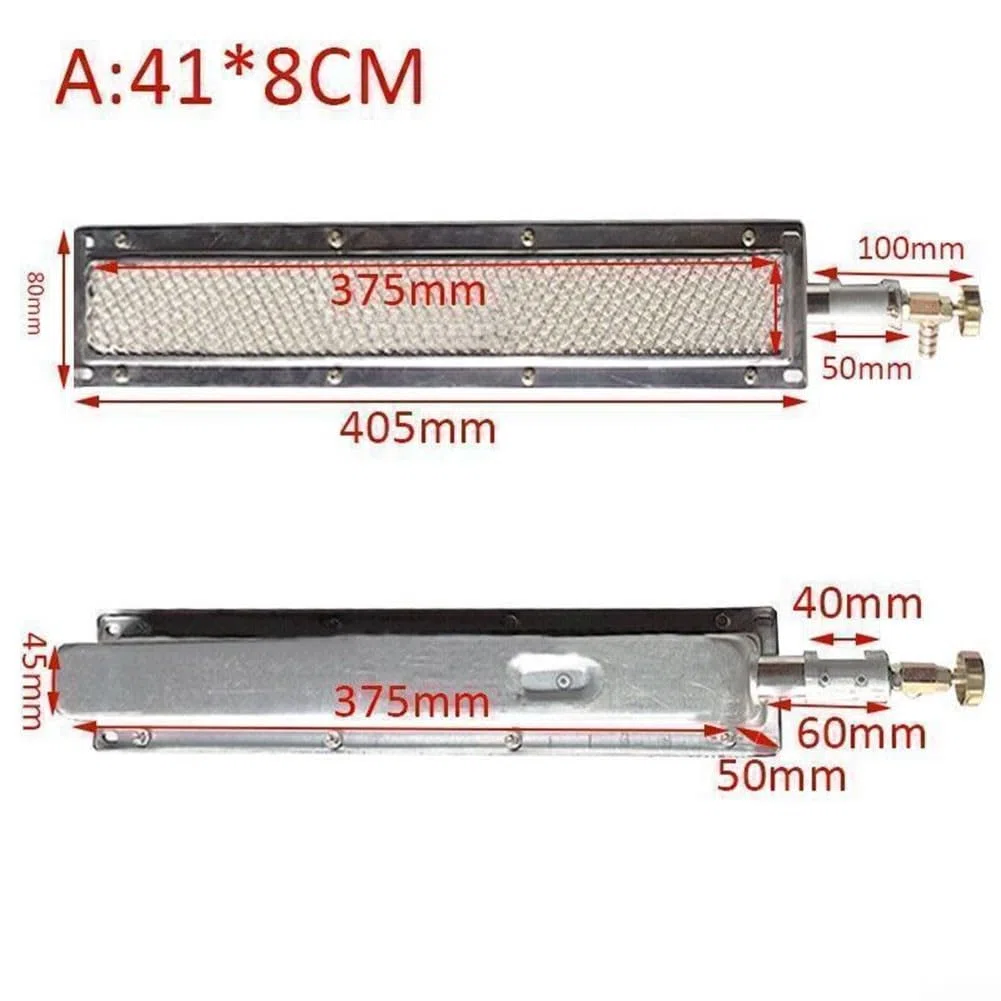 Lioaeust Brûleur infrarouge en céramique pour barbecue, accessoires de rechange pour fours extérieurs, machines à cordes d'agneau, fours à gâteaux chauds (A), 1118663446