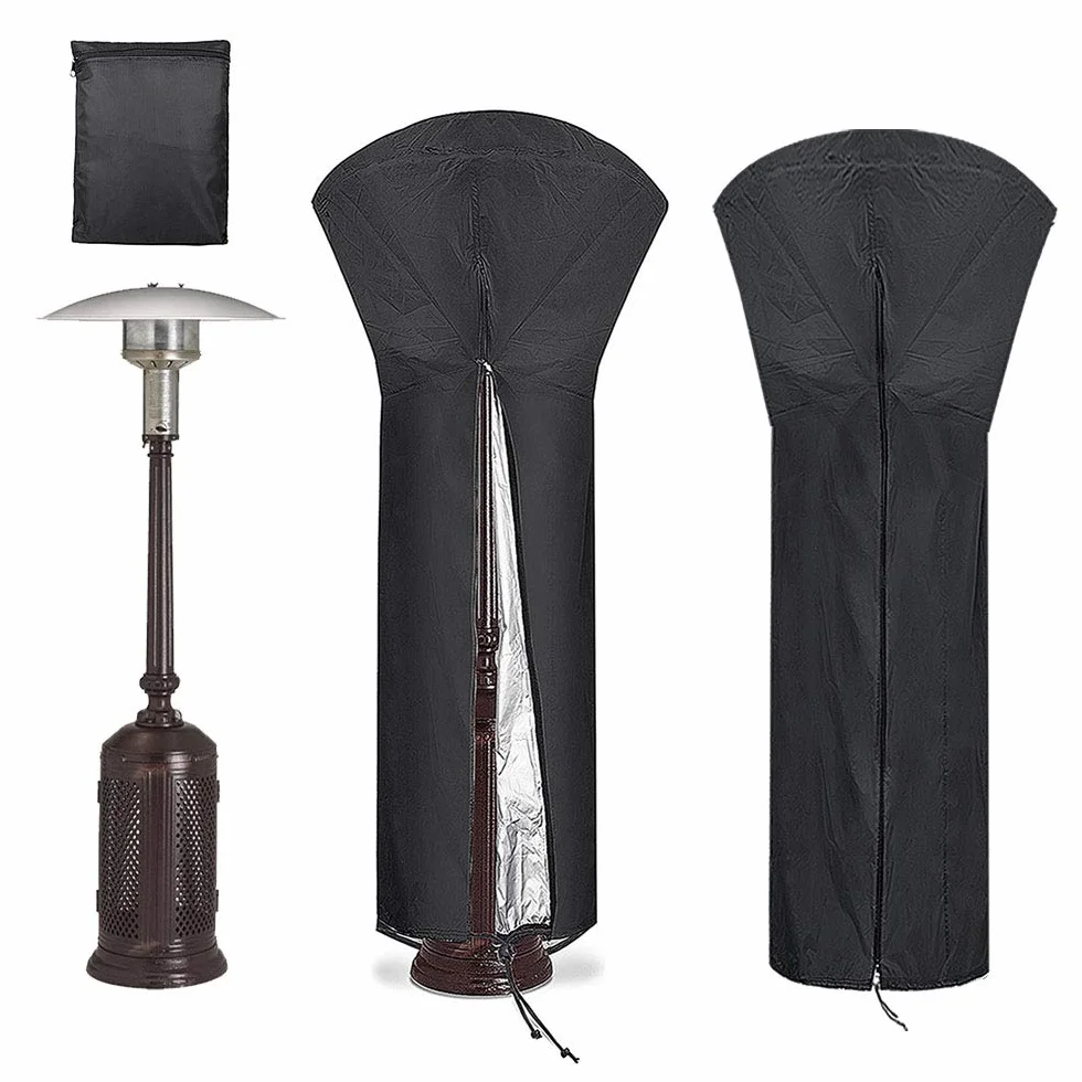 Diealles Shine Housse pour Parasol Chauffant Noir 226 x 85 x 48 cm